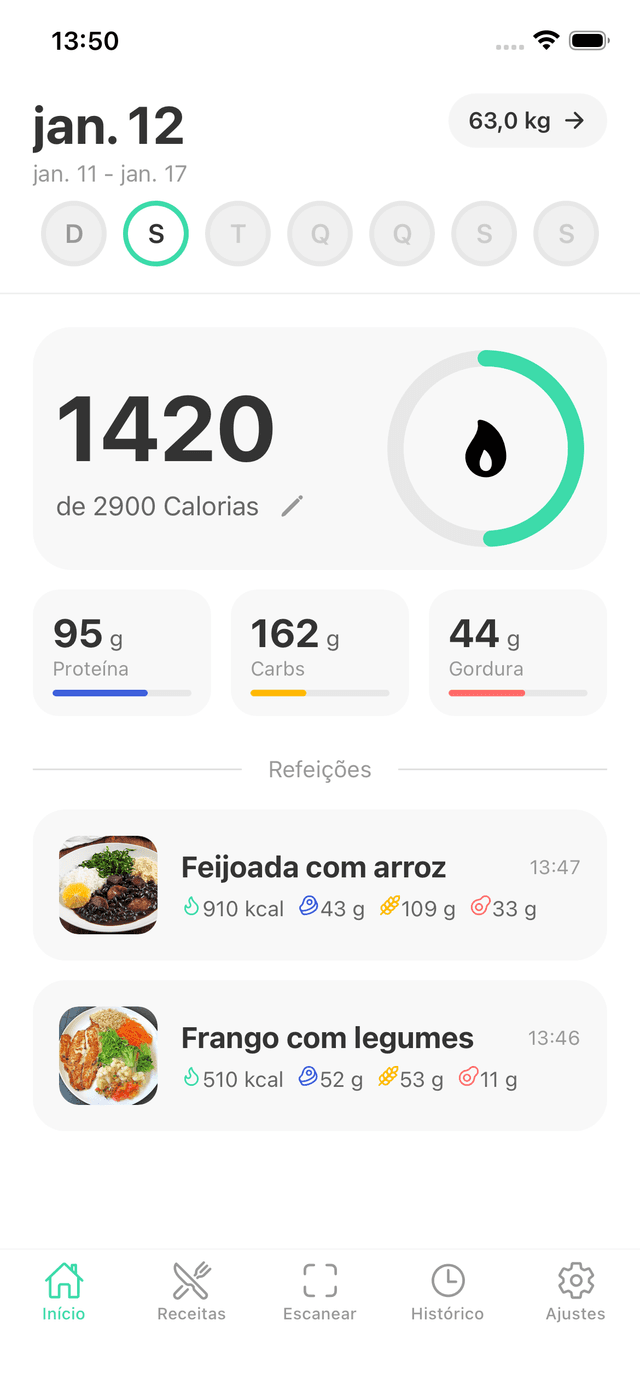 Calofy App Screenshot 1